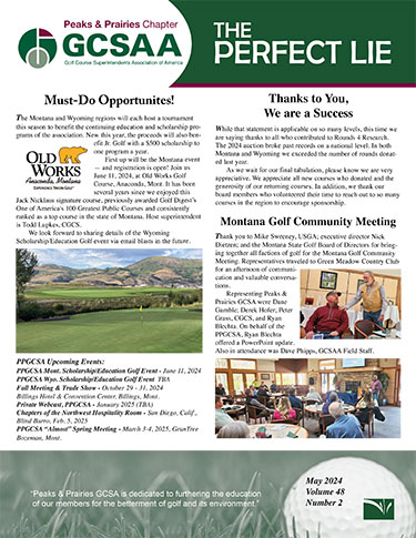 May 2024 newsletter for PP GCSA thumbnail of front of newsletter